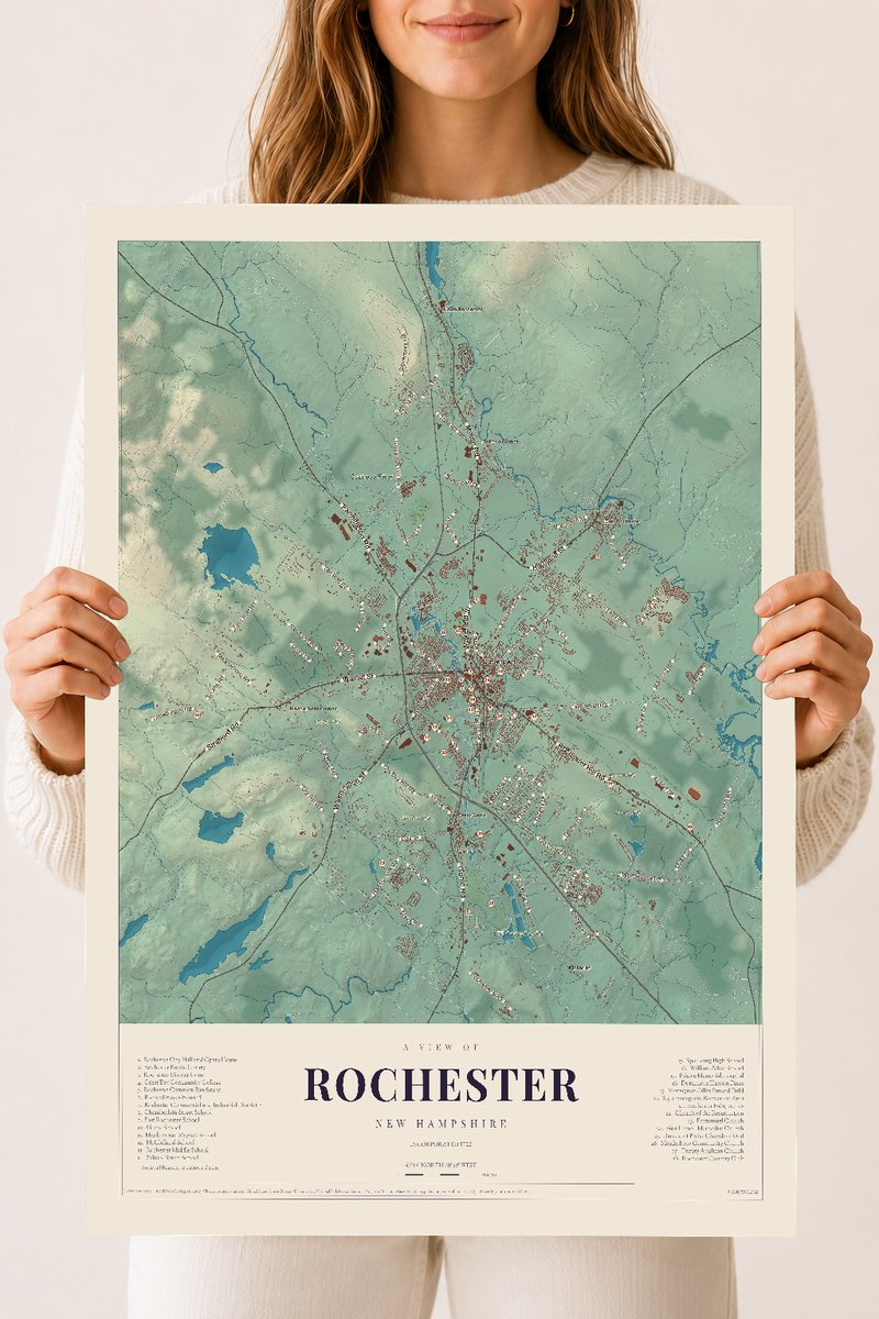 NH Current Atlas 2026 | Rochester | 18" x 24" | Archival Matte Print