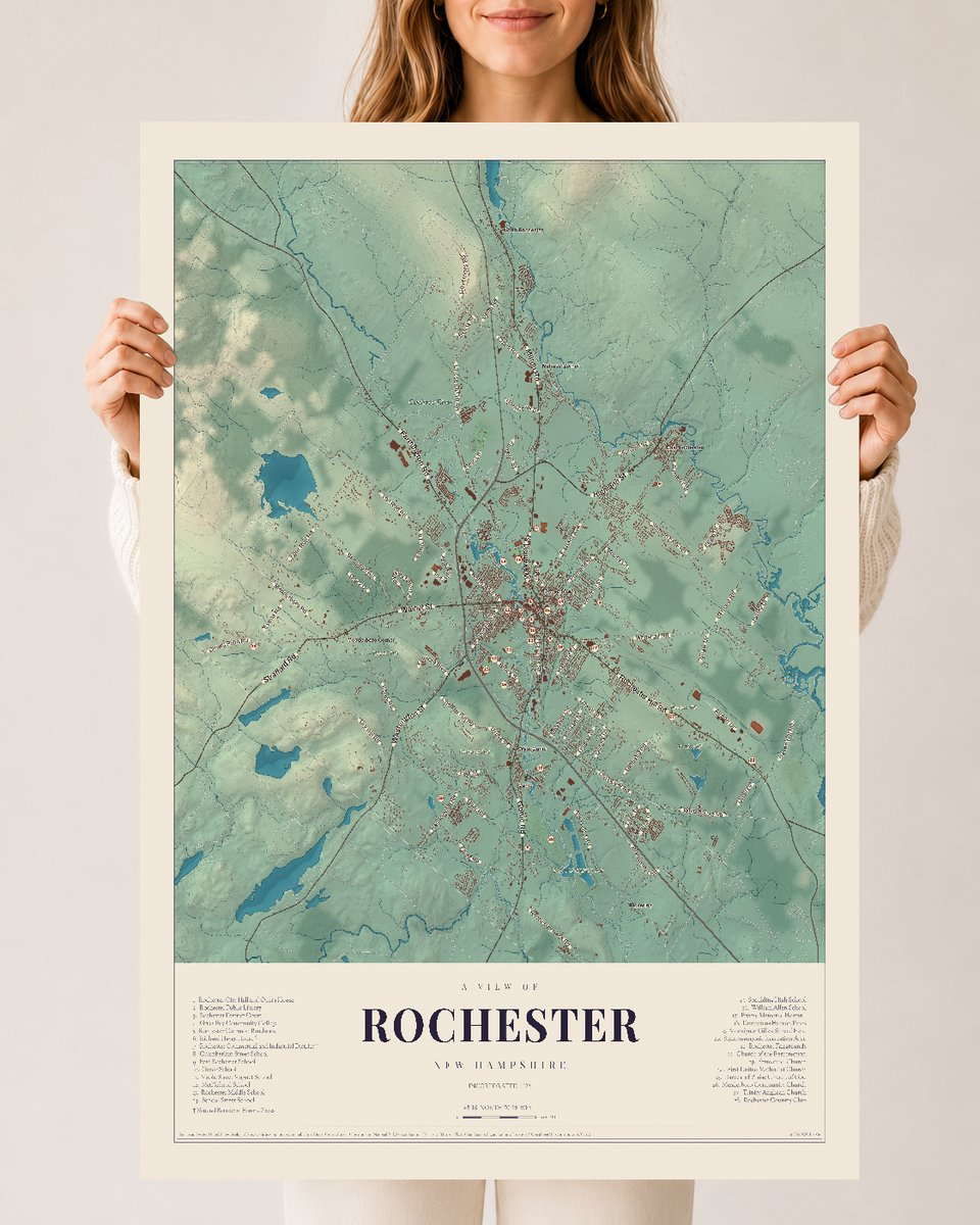 NH Current Atlas 2026 | Rochester | 24" x 36" | Archival Matte Print