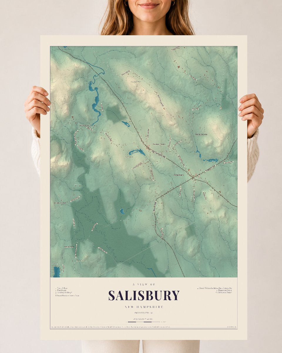 NH Current Atlas 2026 | Salisbury | 24" x 36" | Archival Matte Print