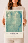 Map of Sanbornton, New Hampshire, 12 x 18 inch unframed archival matte print