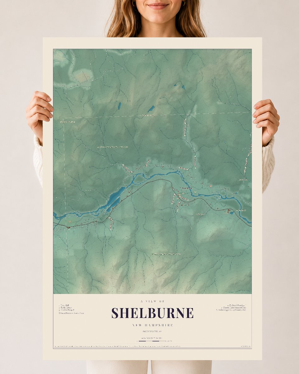 NH Current Atlas 2026 | Shelburne | 24" x 36" | Archival Matte Print
