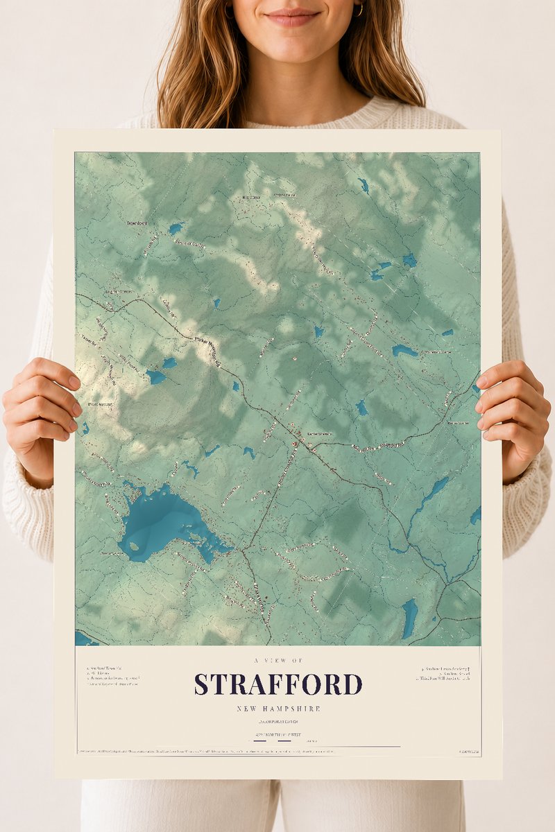 NH Current Atlas 2026 | Strafford | 18" x 24" | Archival Matte Print
