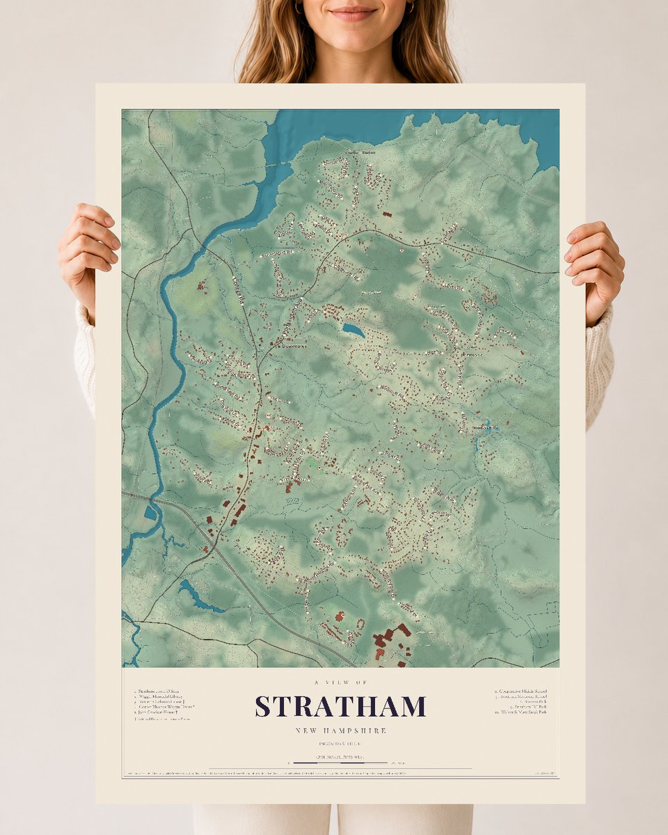 NH Current Atlas 2026 | Stratham | 24" x 36" | Archival Matte Print