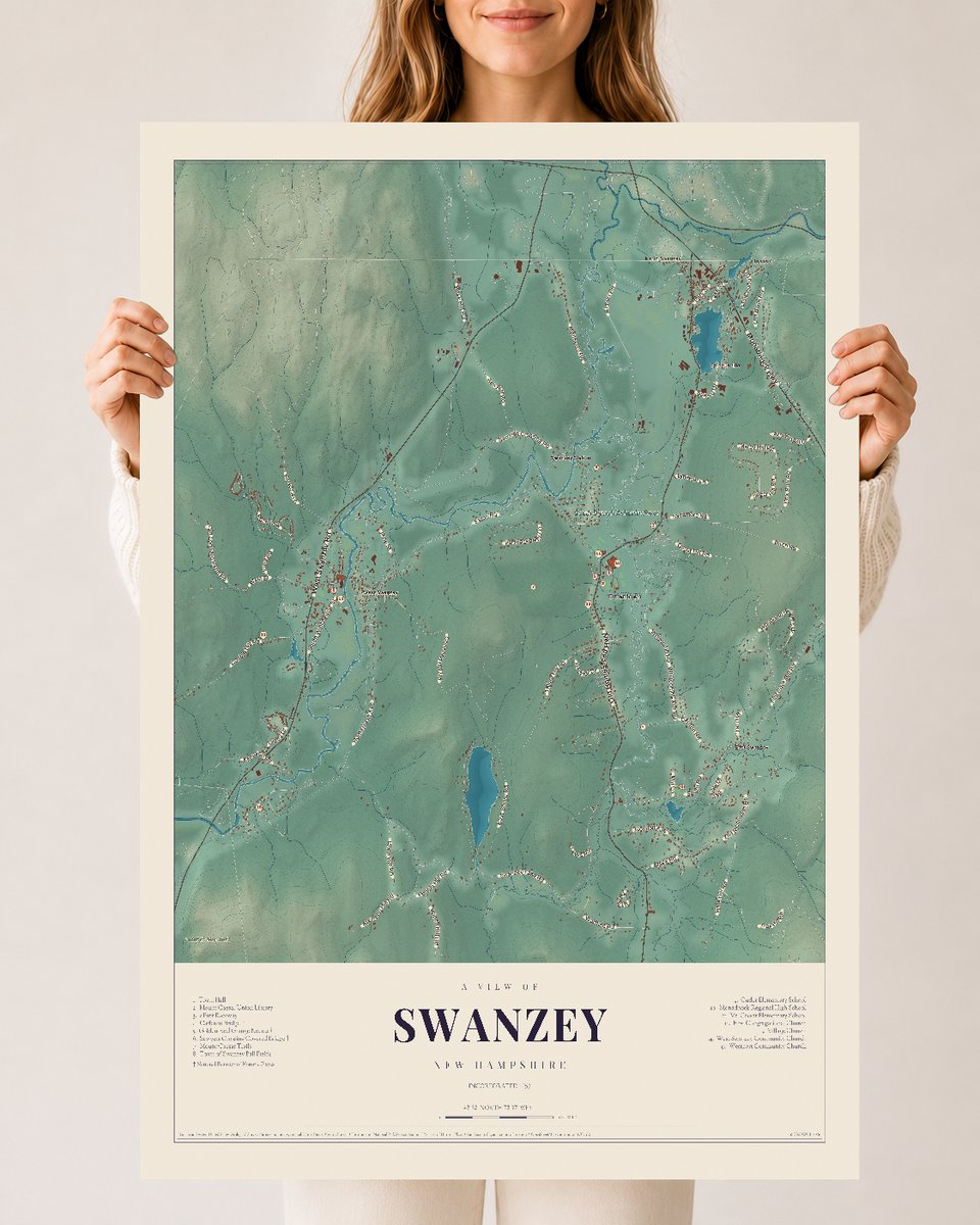 NH Current Atlas 2026 | Swanzey | 24" x 36" | Archival Matte Print