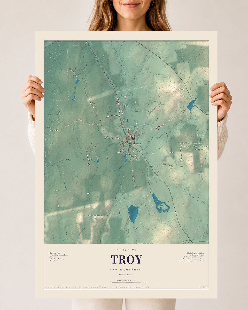 NH Current Atlas 2026 | Troy | 24" x 36" | Archival Matte Print