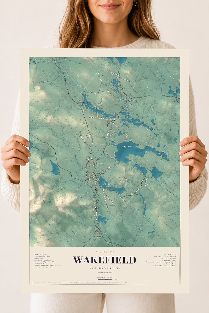 NH Current Atlas 2026 | Wakefield | 18" x 24" | Archival Matte Print