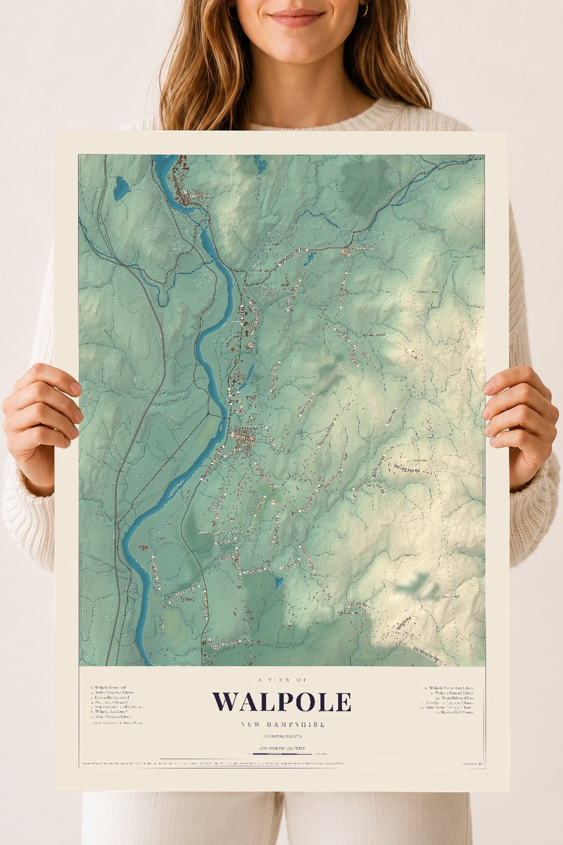 NH Current Atlas 2026 | Walpole | 18" x 24" | Archival Matte Print