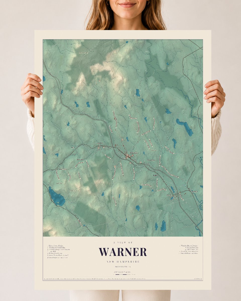 NH Current Atlas 2026 | Warner | 24" x 36" | Archival Matte Print
