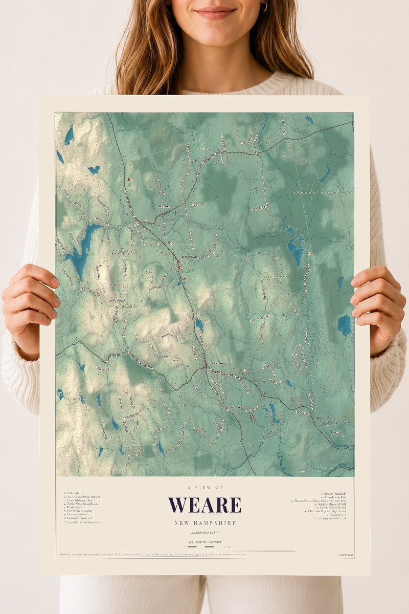 NH Current Atlas 2026 | Weare | 18" x 24" | Archival Matte Print