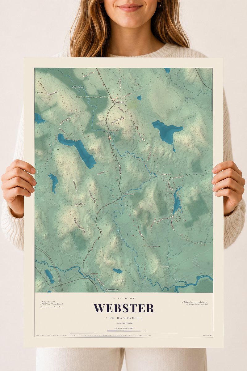 NH Current Atlas 2026 | Webster | 18" x 24" | Archival Matte Print