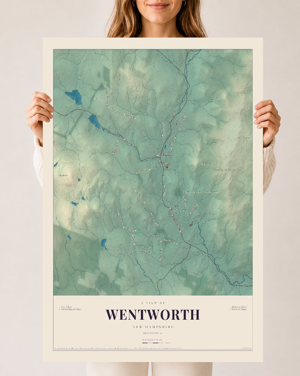 NH Current Atlas 2026 | Wentworth | 24" x 36" | Archival Matte Print