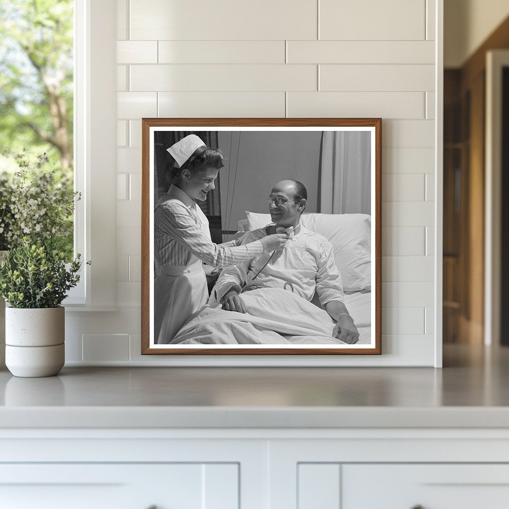 Nurse Training 1940 Student Attending Tracheotomy Patient - Available at KNOWOL