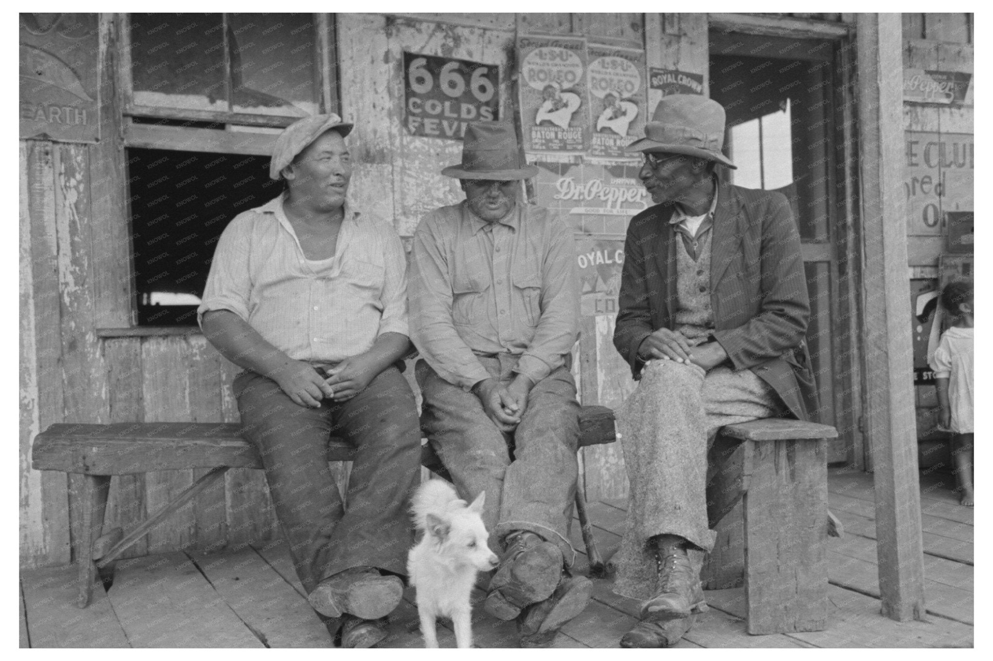 October 1938 Vintage Porch Conversations in Louisiana - Available at KNOWOL