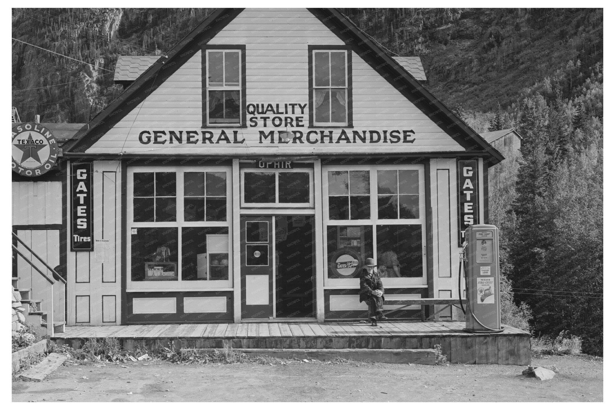 Ophir Colorado General Store Vintage Image 1940 - Available at KNOWOL