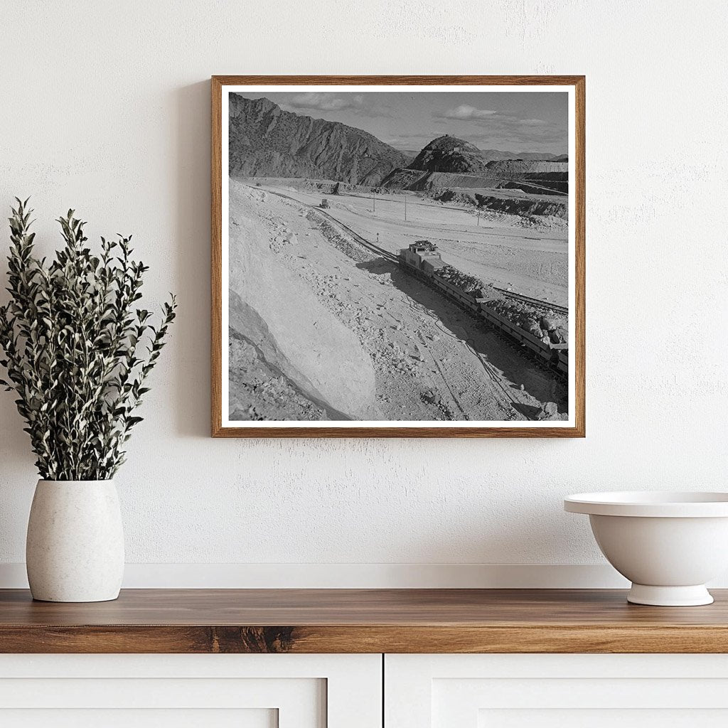 Ore Train at Phelps - Dodge Mine Morenci Arizona 1942 - Available at KNOWOL