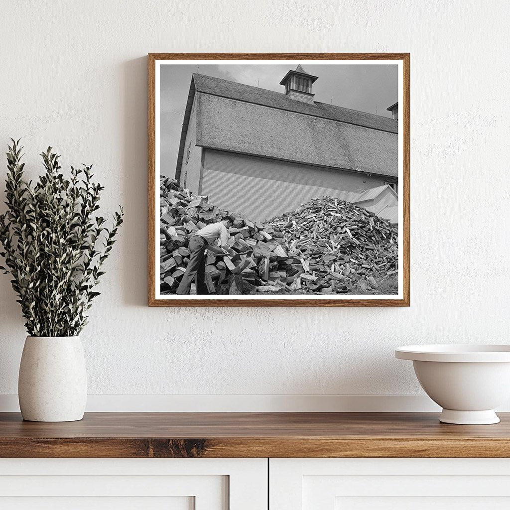 Orton Barn in Marshfield Vermont 1950 Vintage Photograph - Available at KNOWOL