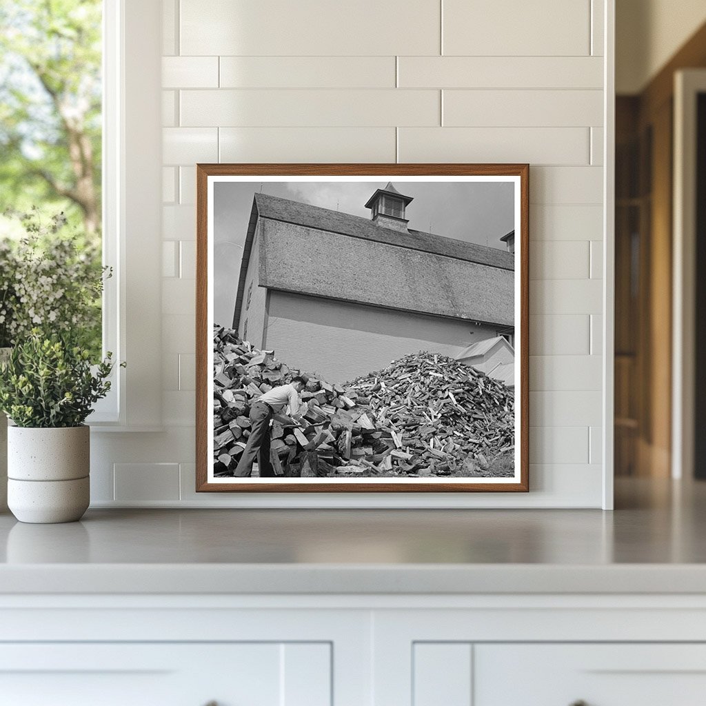 Orton Barn in Marshfield Vermont 1950 Vintage Photograph - Available at KNOWOL