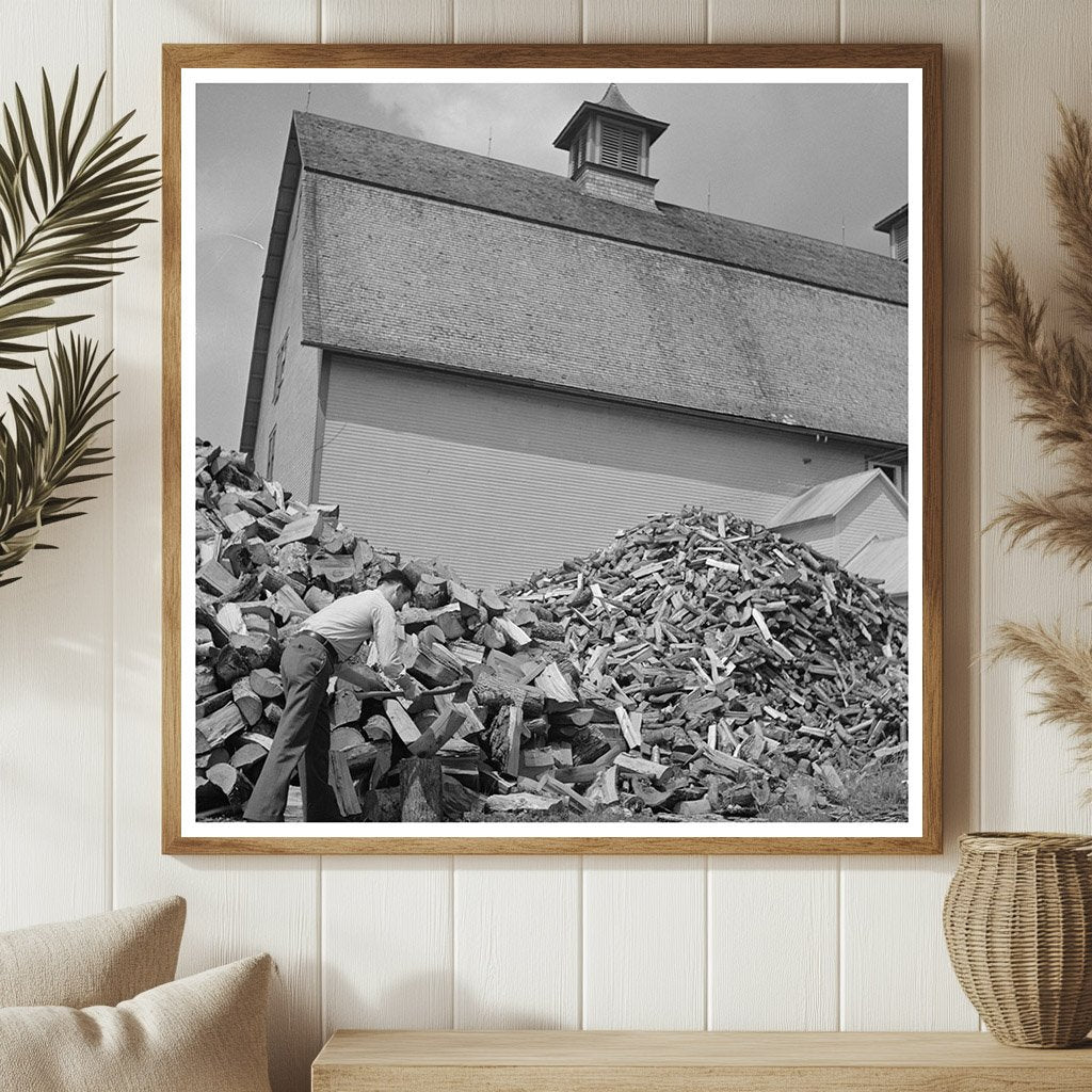Orton Barn in Marshfield Vermont 1950 Vintage Photograph - Available at KNOWOL