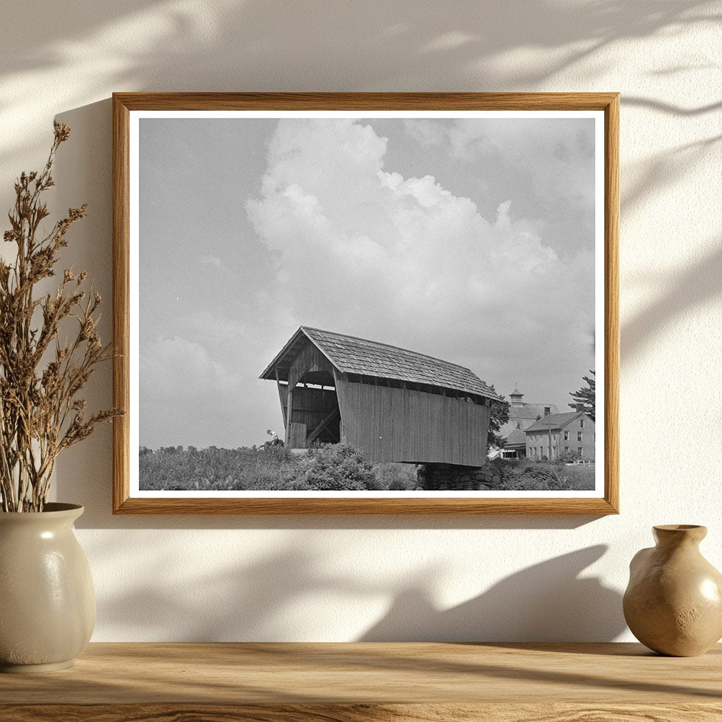 Orton Home and Barn Marshfield Vermont 1930 Vintage Image - Available at KNOWOL