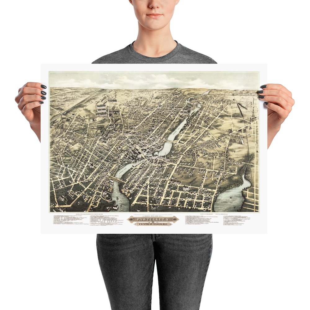 Pawtucket & Central Falls, RI 1877 - Available at KNOWOL