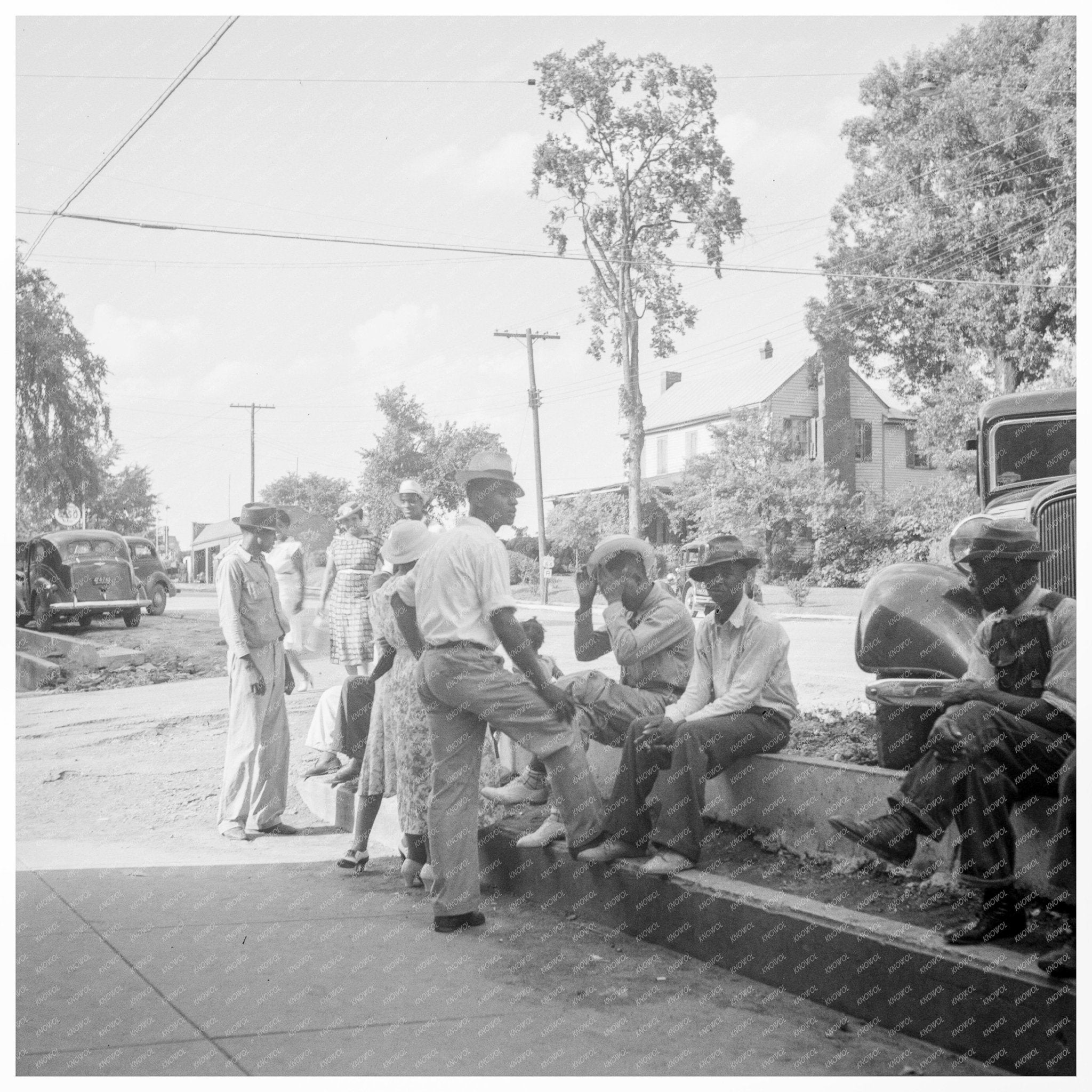 Pittsboro NC Main Street July 1939 Vintage Photo - Available at KNOWOL