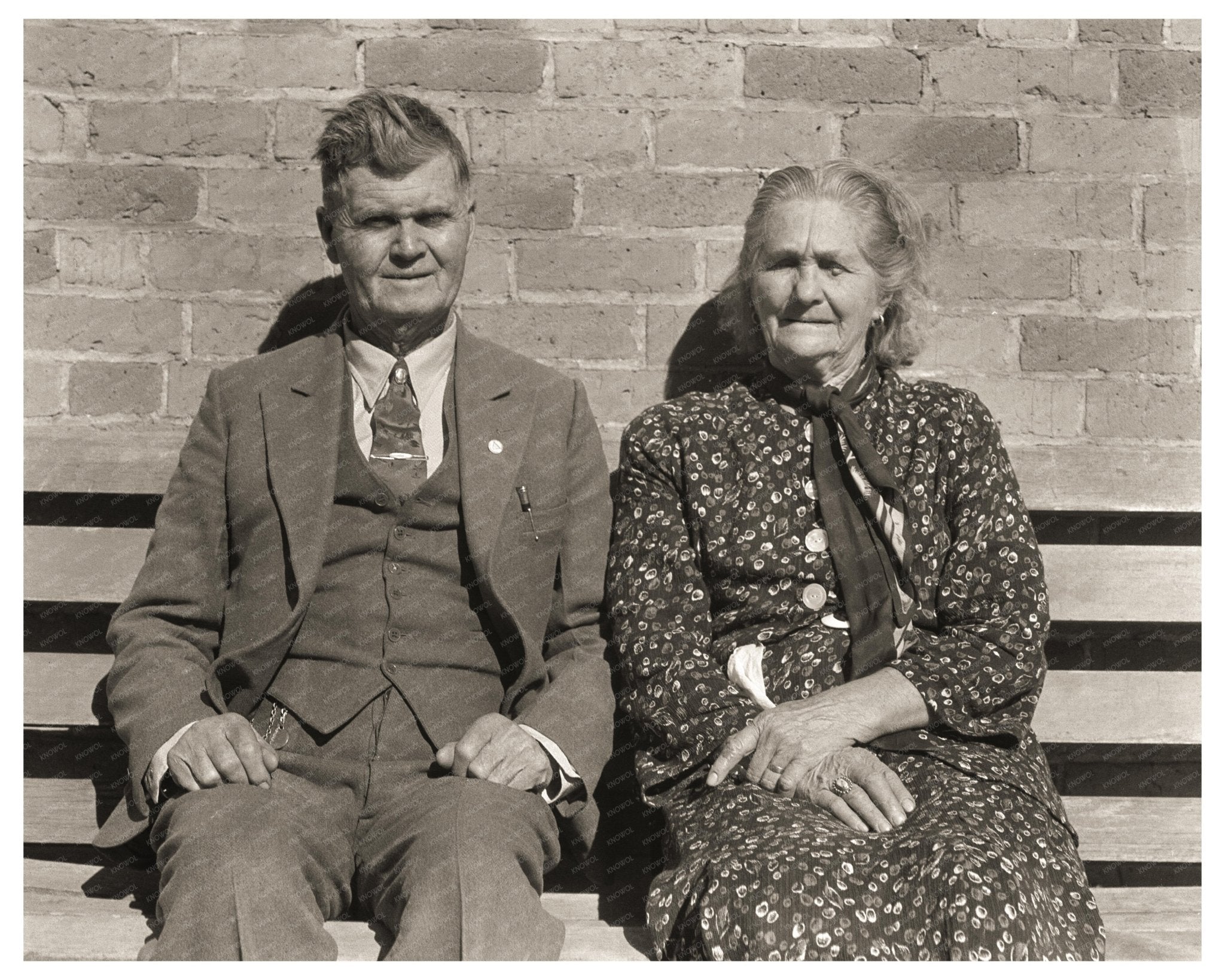 Portrait of 85 - Year - Old South African Latter Day Saints Converts April 1936 Vintage Photo - Available at KNOWOL
