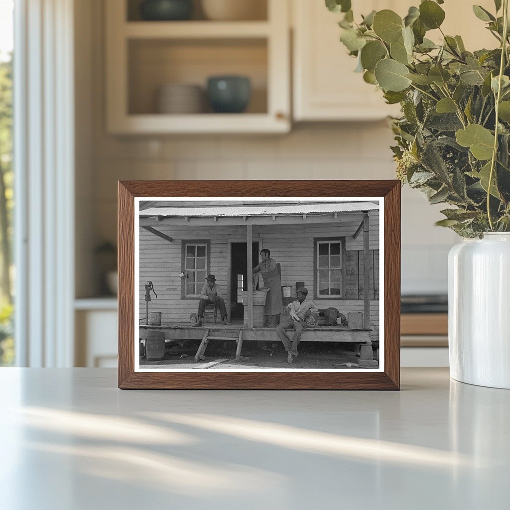 Rear Porch of Cabin in Southeast Missouri 1938 - Available at KNOWOL