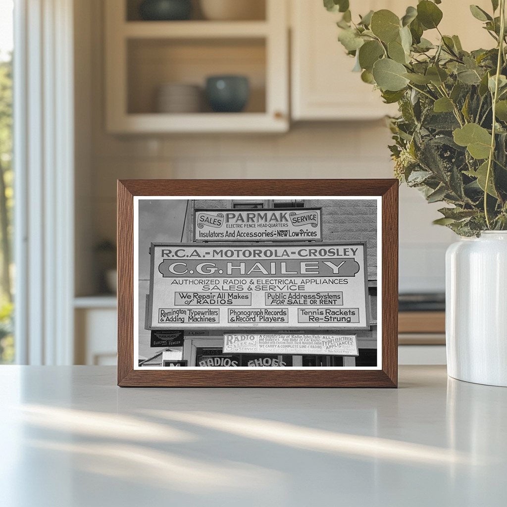 Robstown Texas Store Sign February 1939 Vintage Image - Available at KNOWOL
