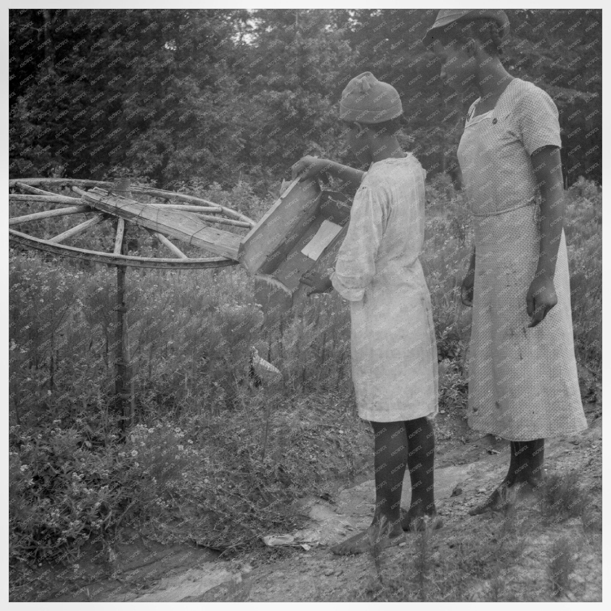 Rural Mailbox in Georgia Vintage Photo July 1937 - Available at KNOWOL