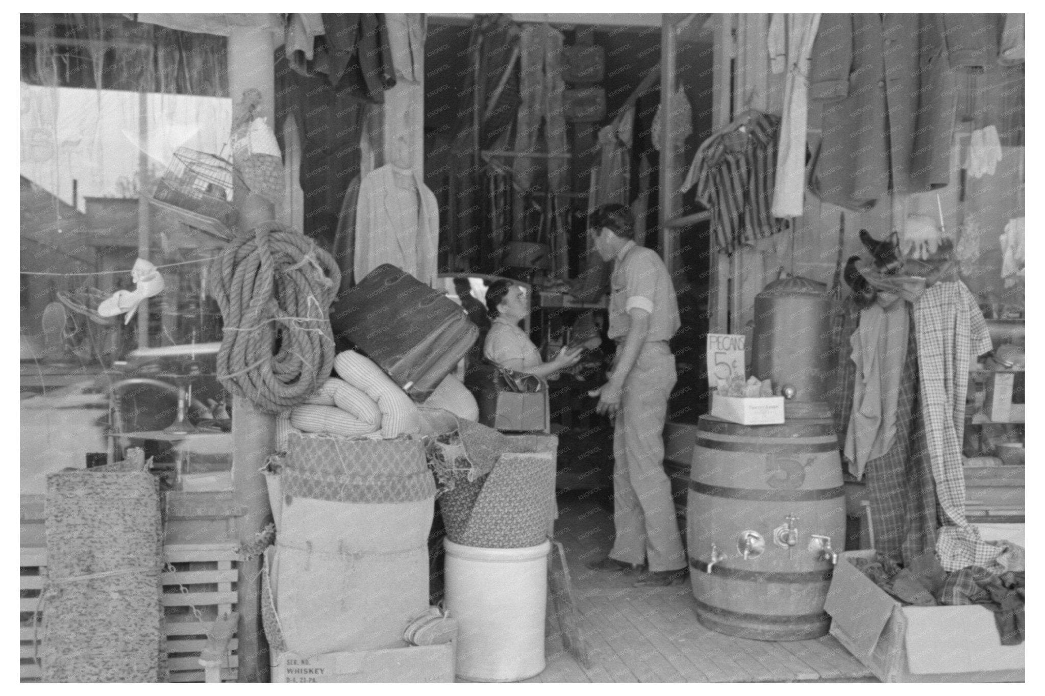 Secondhand Store in San Antonio Texas 1939 Vintage Photo - Available at KNOWOL