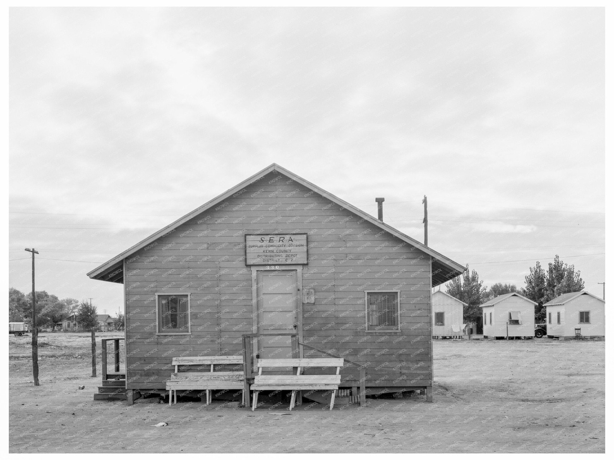 Shafter California Potato Fields November 1938 Vintage Image - Available at KNOWOL