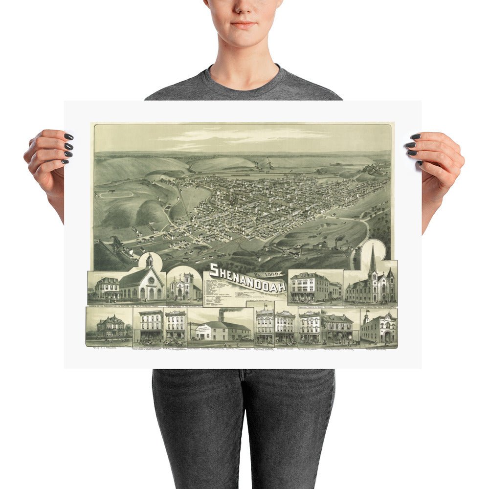 Shenandoah, PA 1889 - Available at KNOWOL