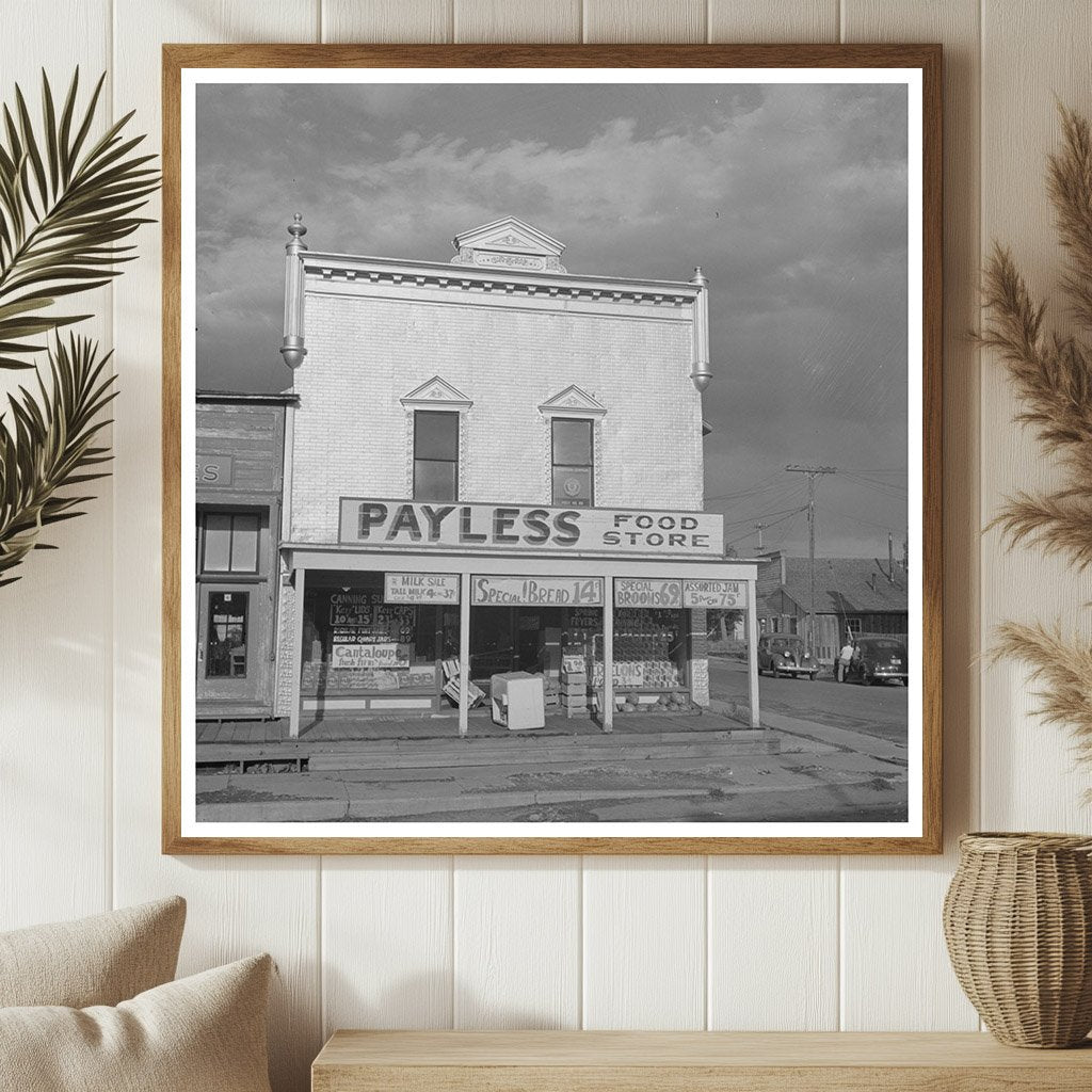 Sheridan Montana Grocery Store Vintage Photo August 1942 - Available at KNOWOL