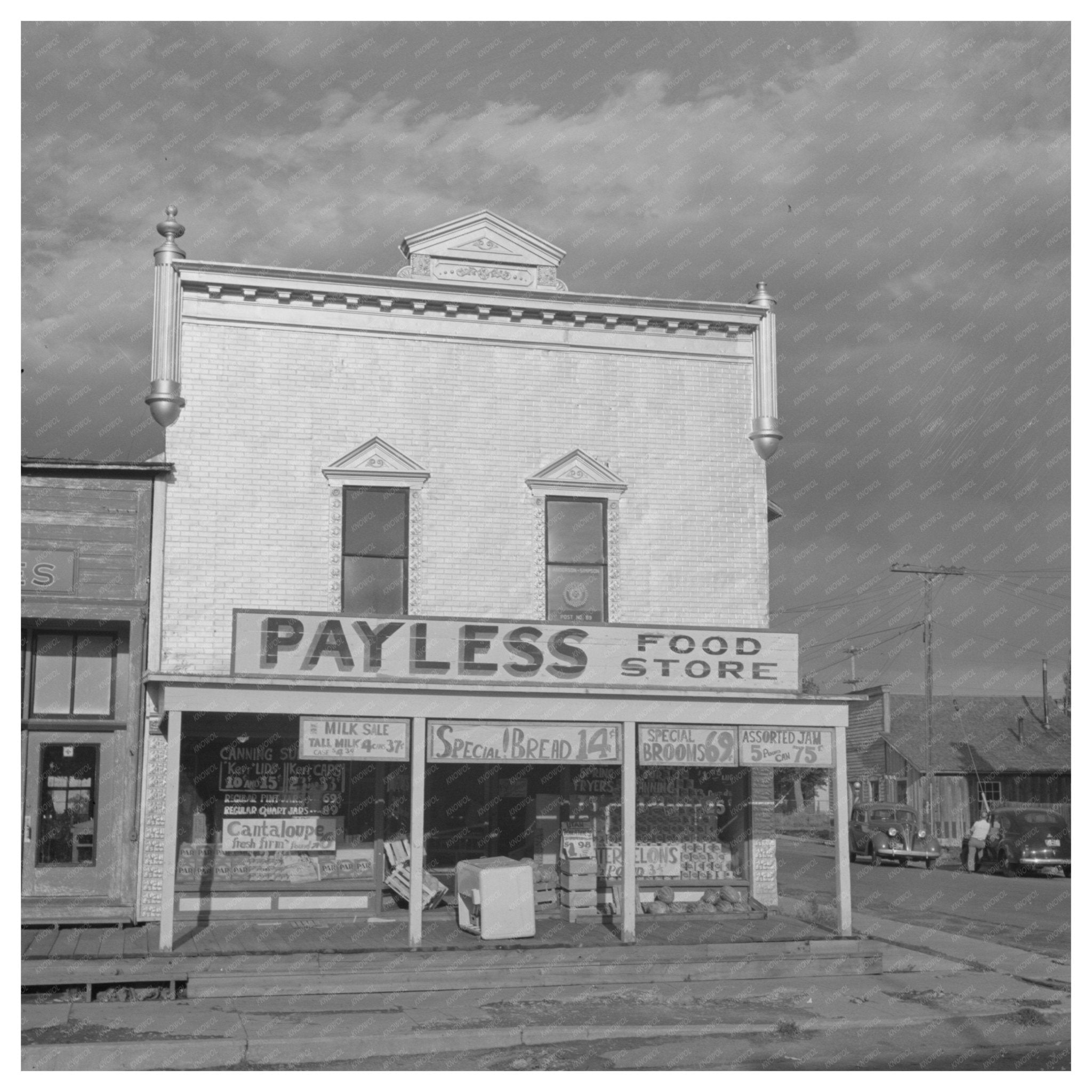 Sheridan Montana Grocery Store Vintage Photo August 1942 - Available at KNOWOL