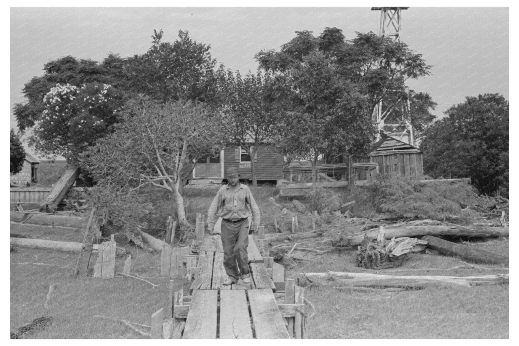 Stevedores in Venice Louisiana September 1938 Vintage Photo - Available at KNOWOL