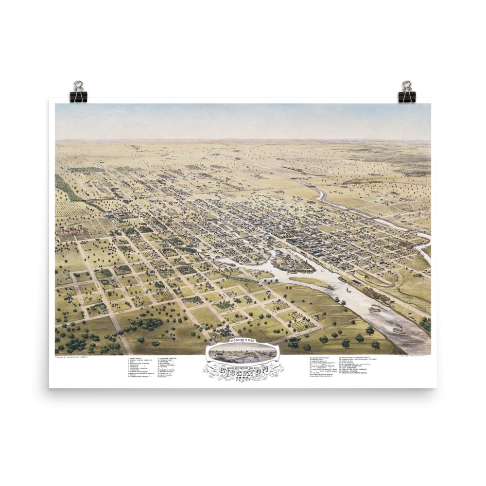 Stockton, CA 1870 - Available at KNOWOL