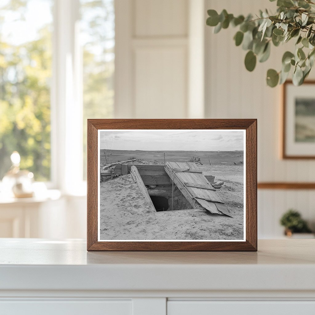 Storm Cellar in West Texas Panhandle June 1937 - Available at KNOWOL