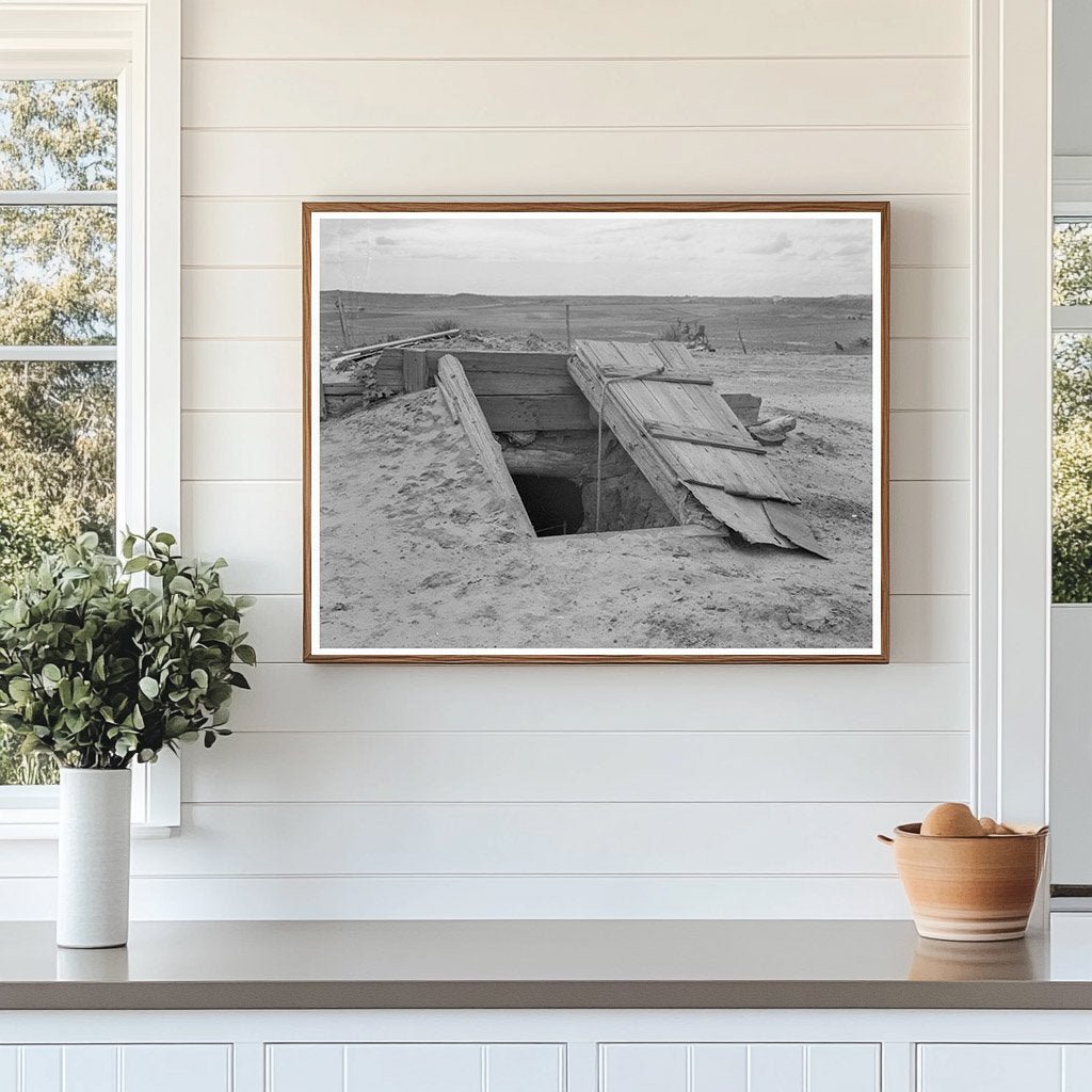 Storm Cellar in West Texas Panhandle June 1937 - Available at KNOWOL