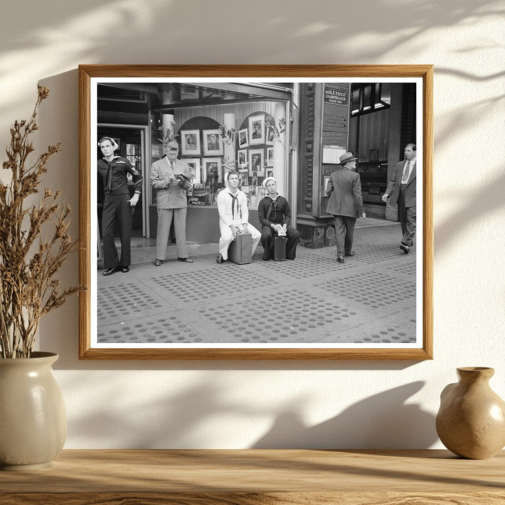 Times Square New York City D - Day Vintage Photo 1944 - Available at KNOWOL