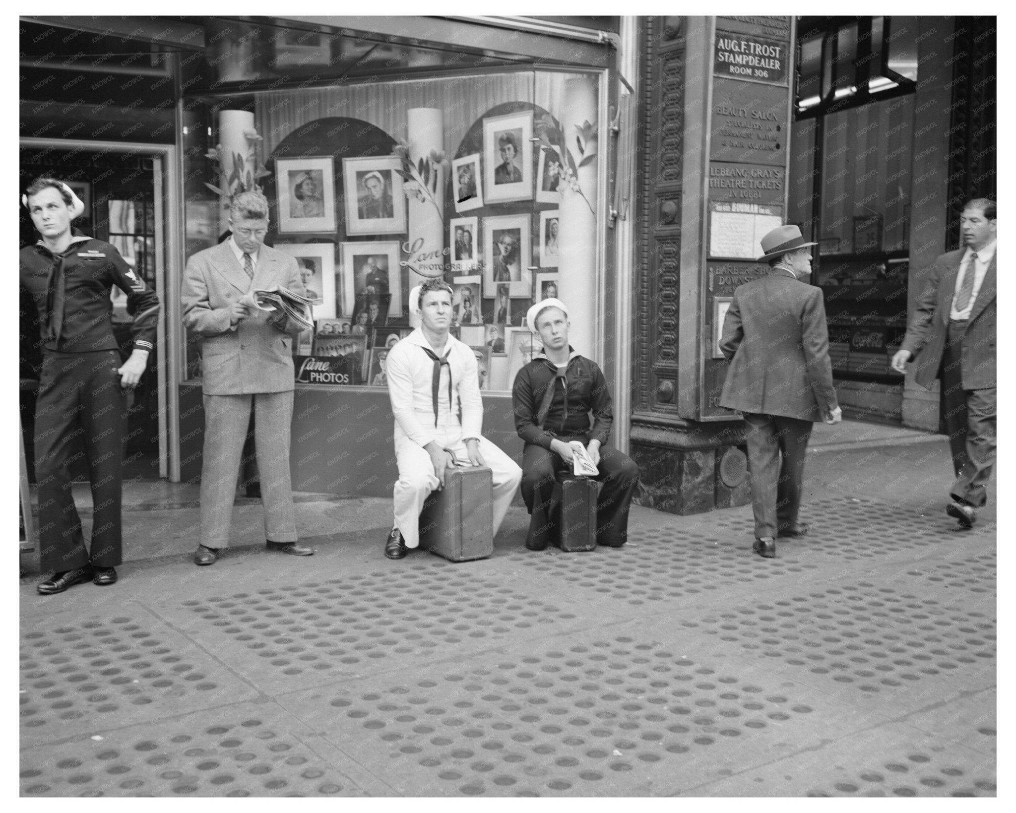 Times Square New York City D - Day Vintage Photo 1944 - Available at KNOWOL