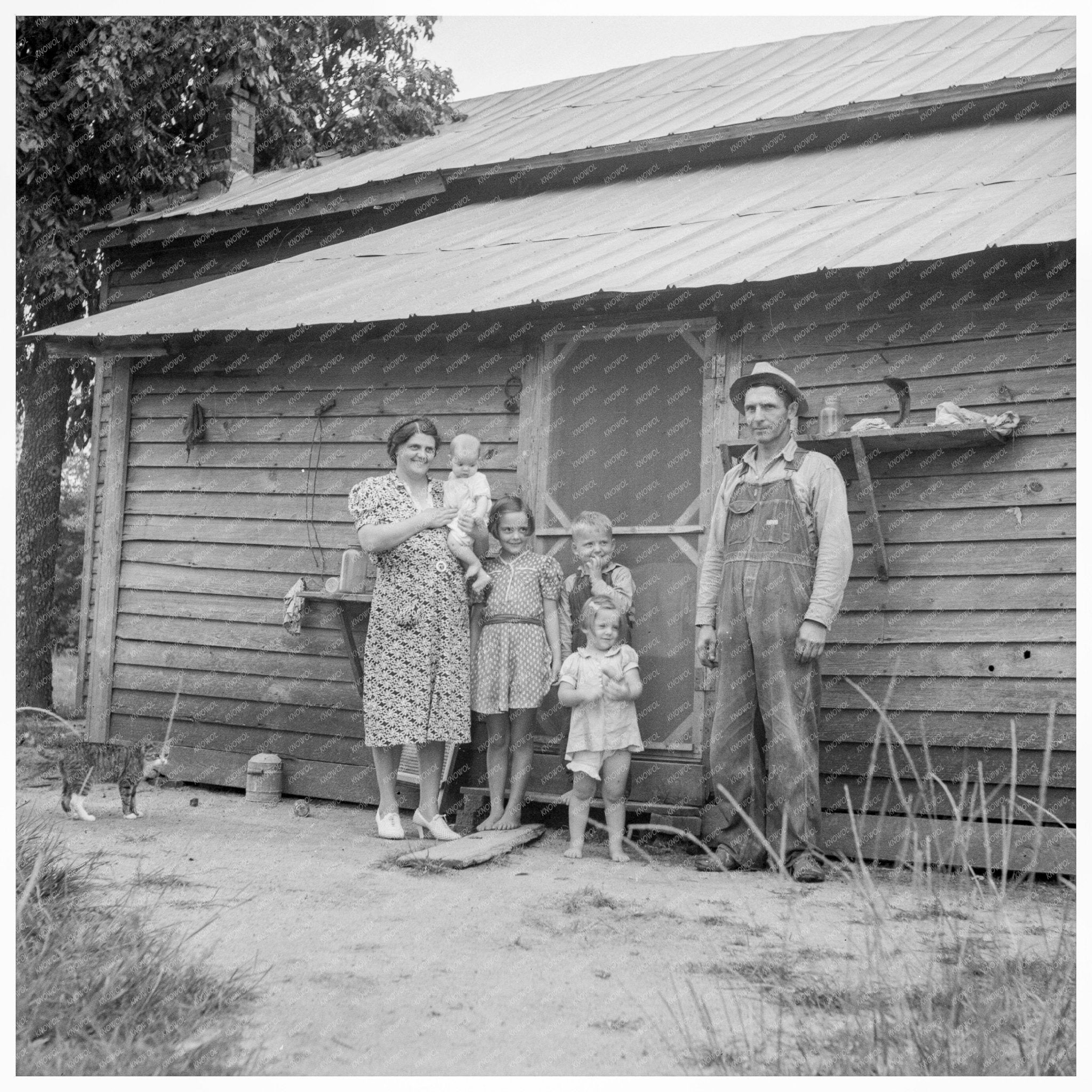 Tobacco Sharecropper and Daughter Person County 1939 - Available at KNOWOL