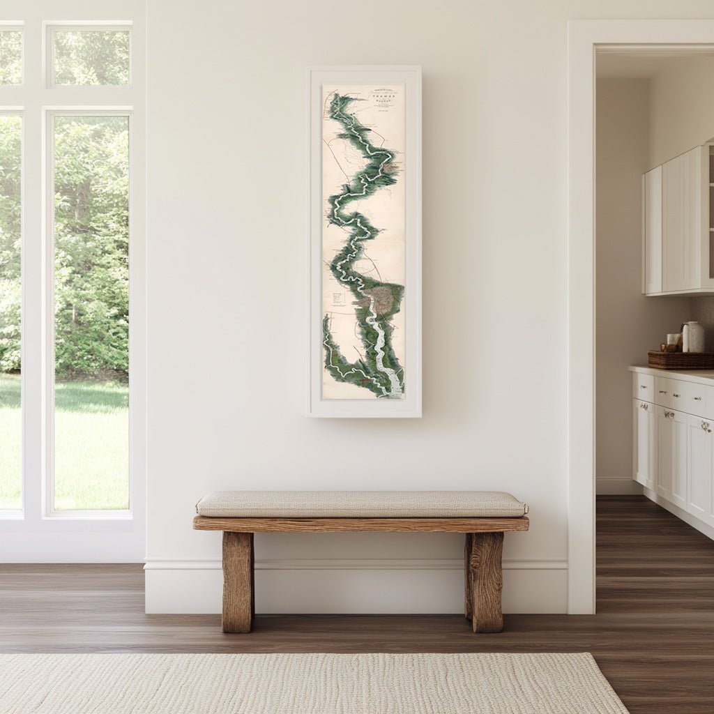 Tomblesons Thames River Map - Available at KNOWOL