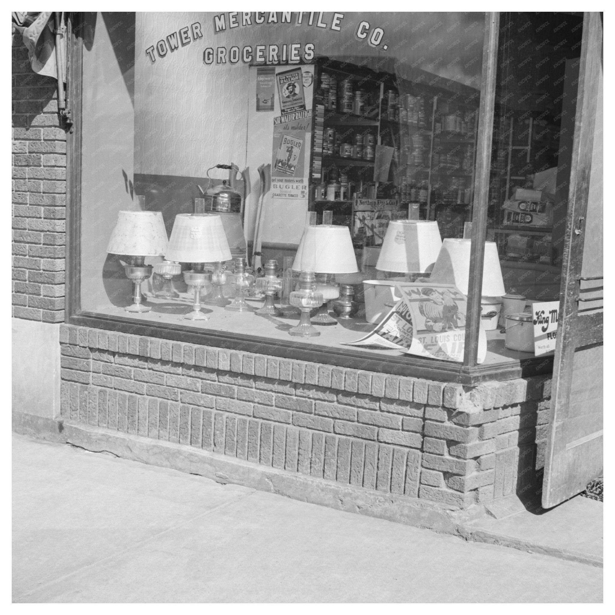 Tower Minnesota Store Window August 1937 Vintage Photo - Available at KNOWOL