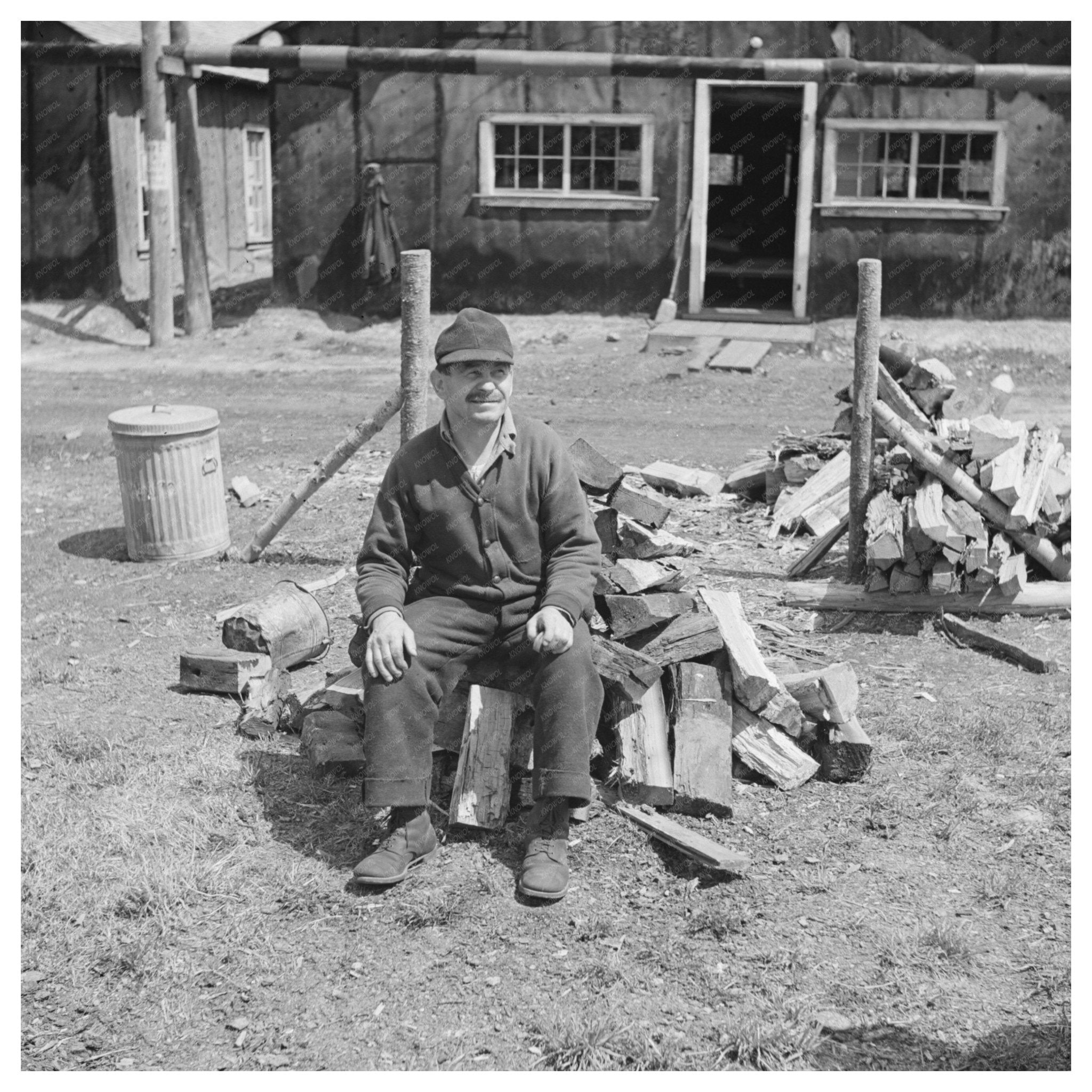 Transient Camp at Hagerman Lake Michigan May 1937 - Available at KNOWOL