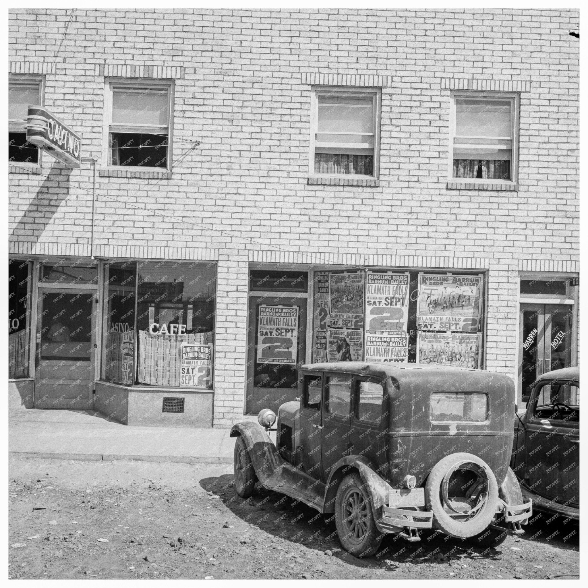 Tulelake California Main Street August 1939 Vintage Photo - Available at KNOWOL