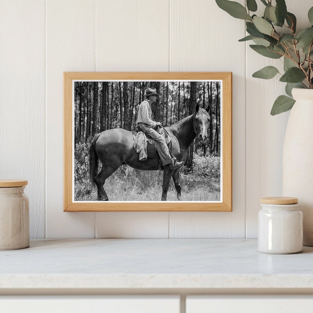 Turpentine Woods Overseer Georgia 1937 Vintage Photo - Available at KNOWOL