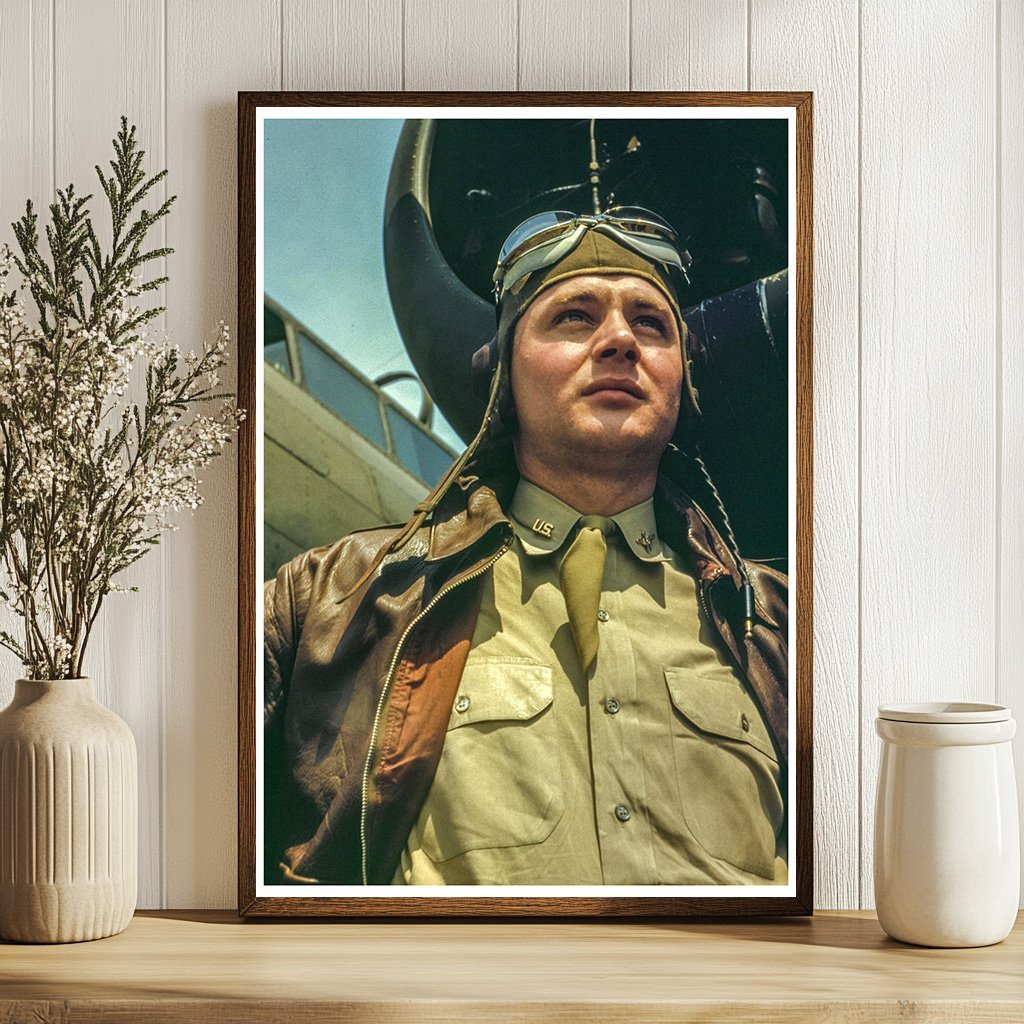 U.S. Army Air Forces Pilot with YB - 17 May 1942 - Available at KNOWOL