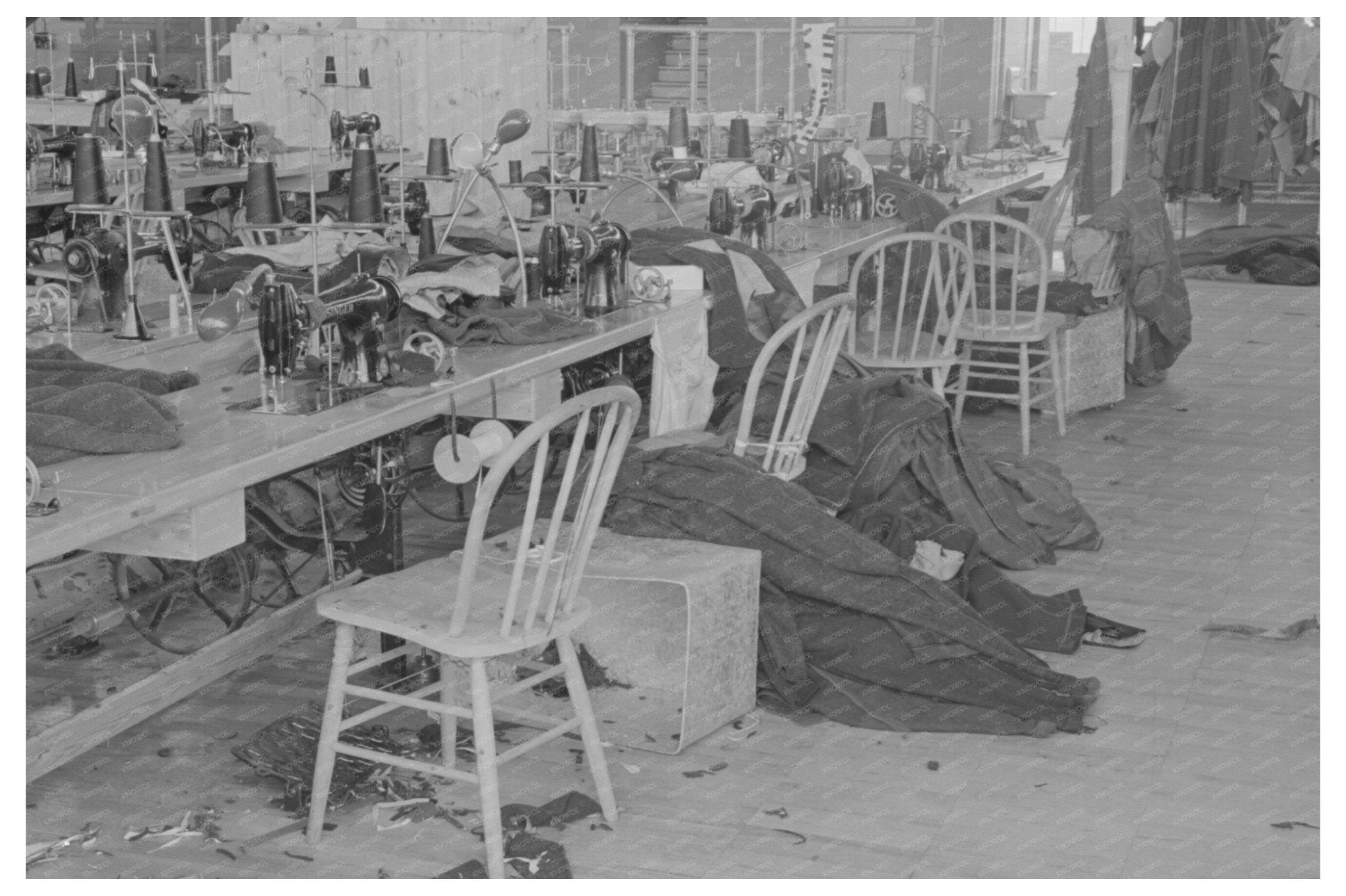 Vintage 1936 Garment Factory Half - Made Clothing Hightstown - Available at KNOWOL