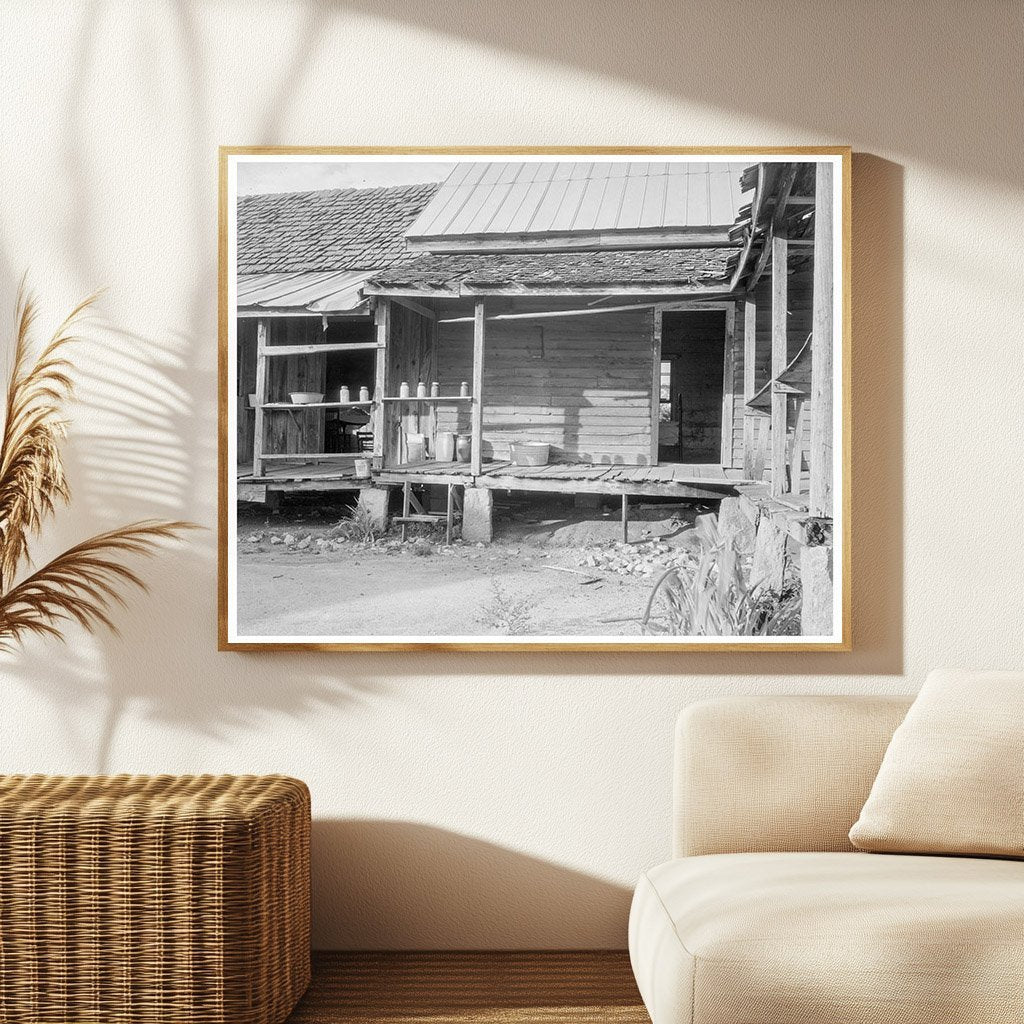 Vintage 1937 Photo of Cotton Farmers House in Georgia - Available at KNOWOL