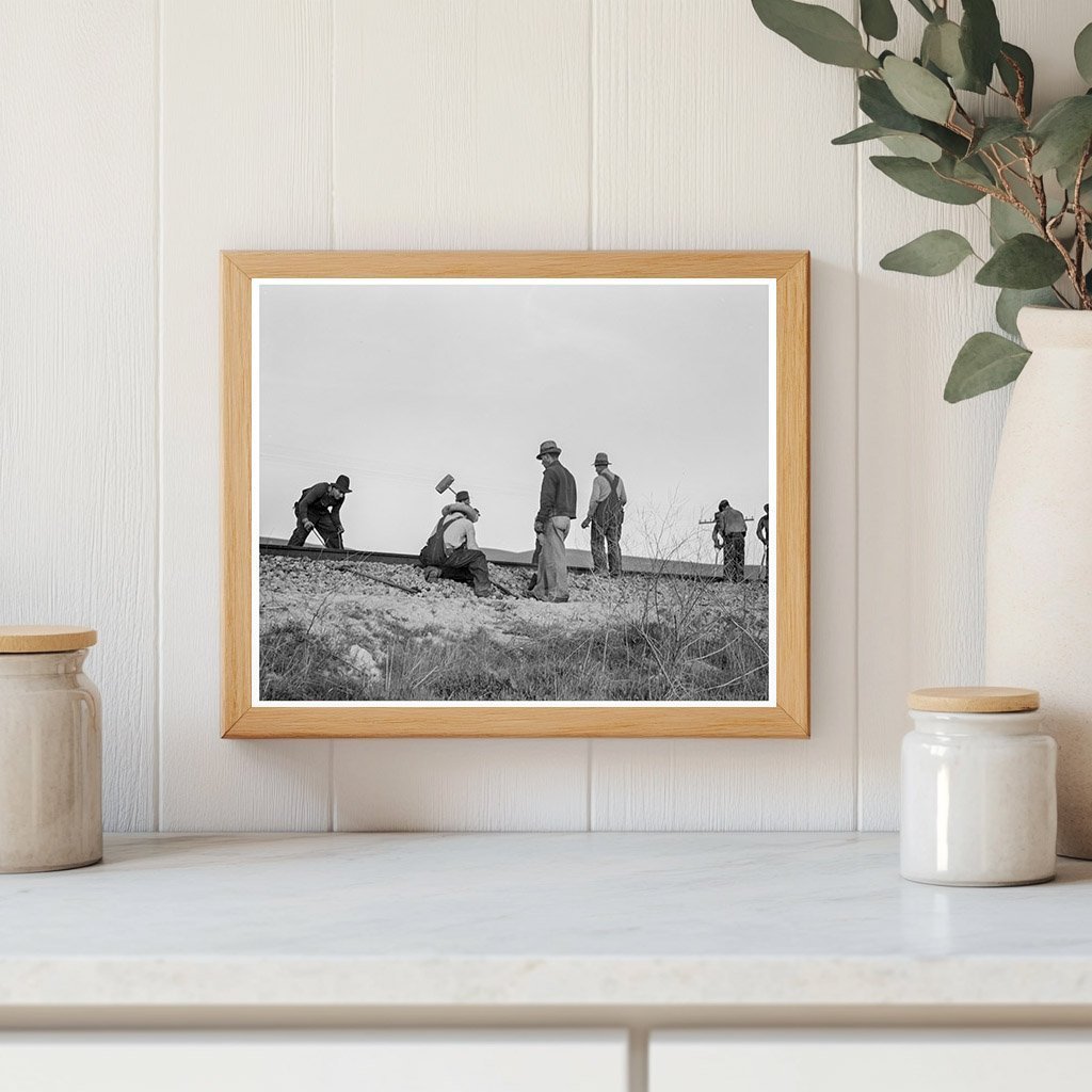 Vintage 1937 Photo of White Section Gang in King City California - Available at KNOWOL